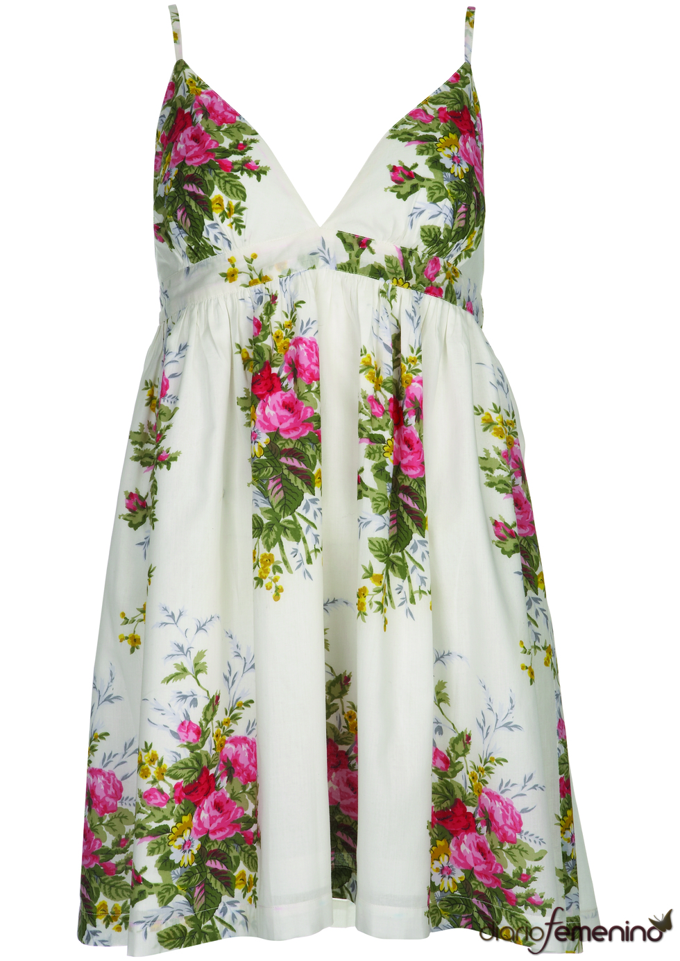 Vestido de tirantes floral de Topshop