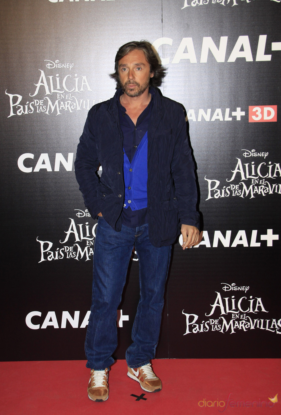 Israel Bayón en el estreno de 'Alicia en el país de las maravillas'