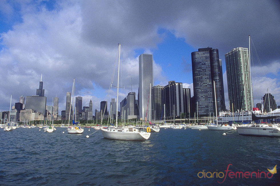 Vistas de Chicago desde el Lago Michigan