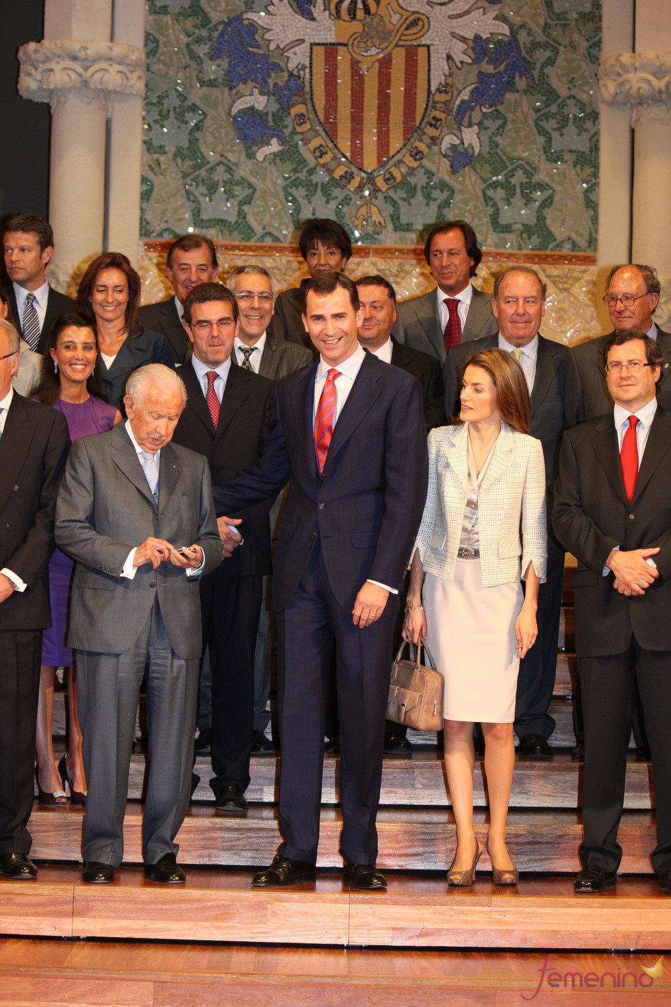 Samaranch con los Príncipes de Asturias