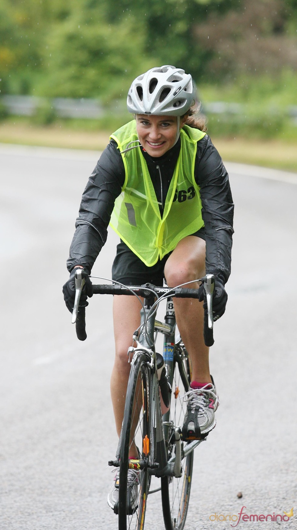 Pippa Middleton durante su participación en un duathlon