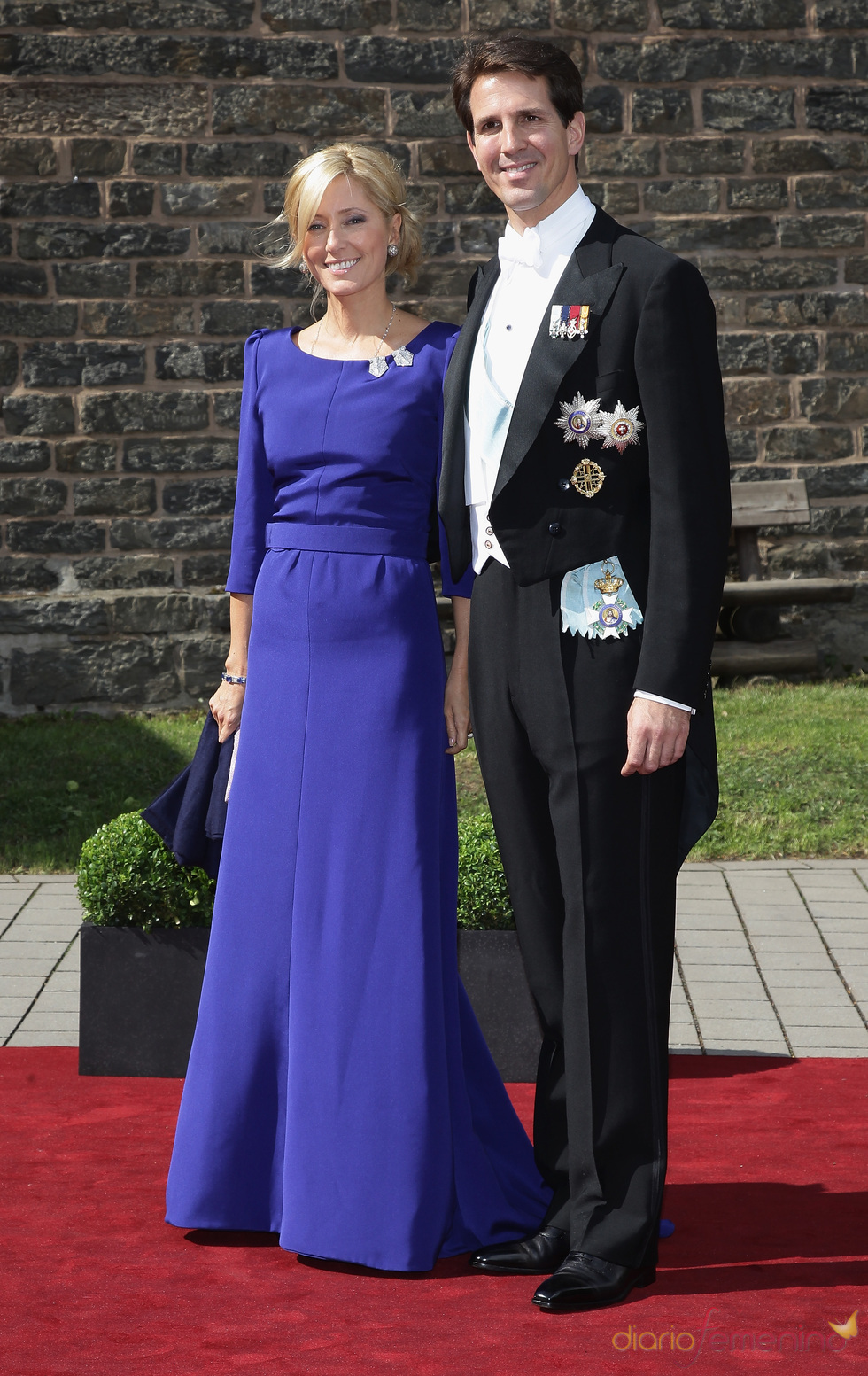El Príncipe Pablo de Grecia y Marie Chantal en la boda de Natalia de Dinamarca y Alexander Johannsmann