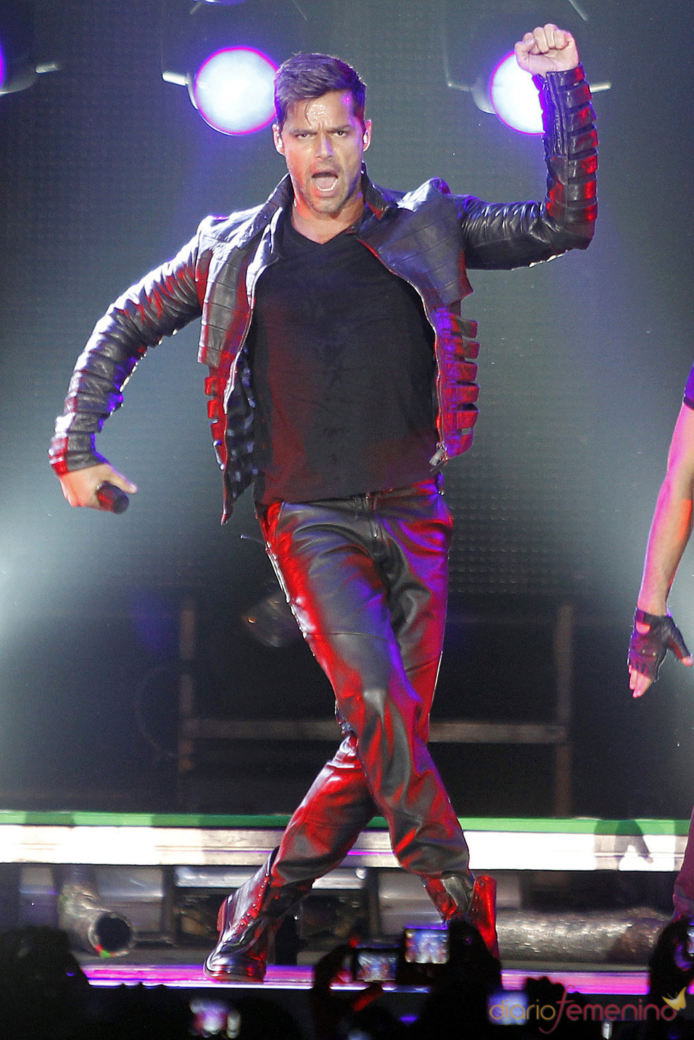 Ricky Martin durante un concierto en Madrid