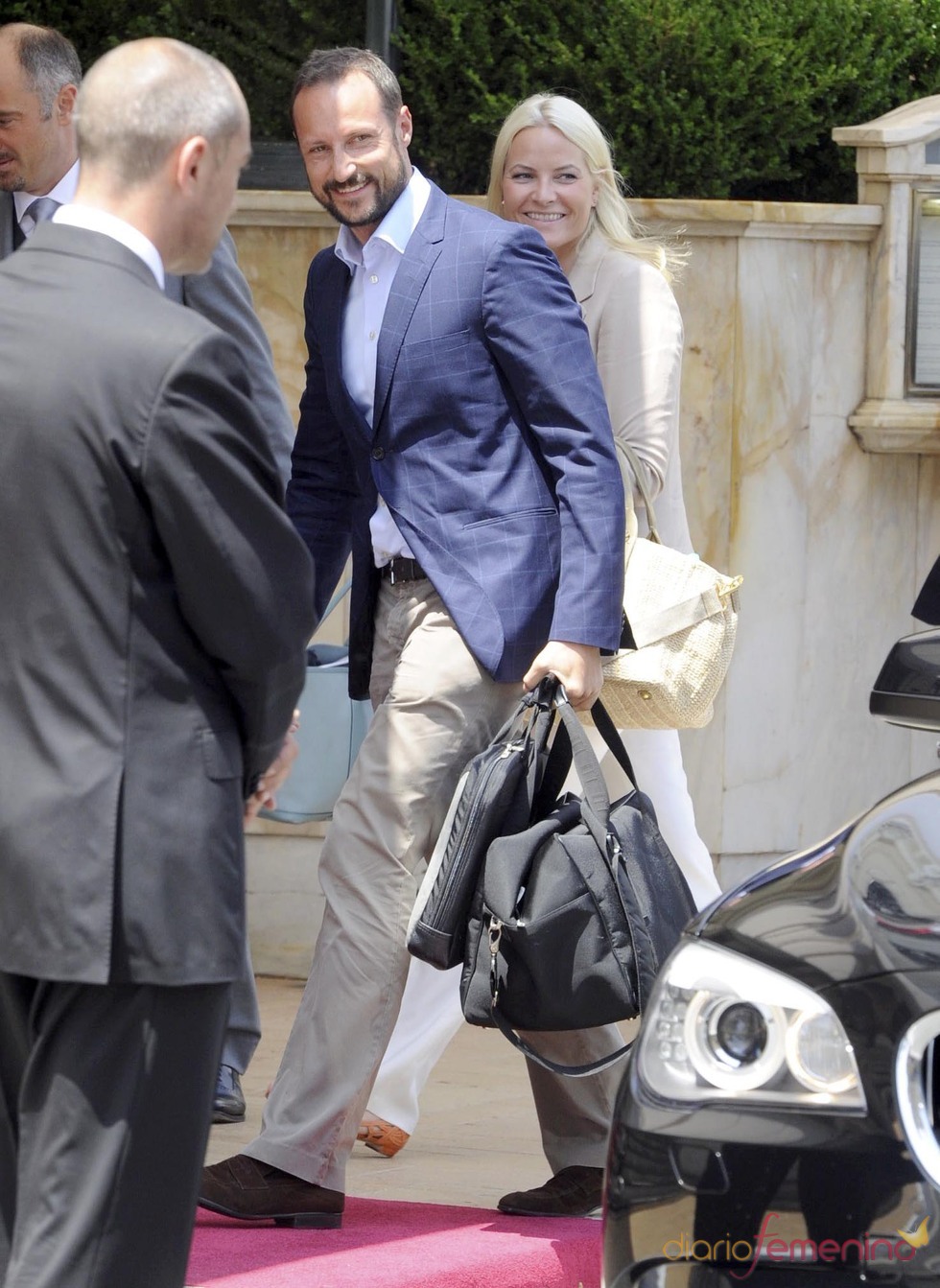 El príncipe Haakon de Noruega llega a Mónaco para la Boda Real