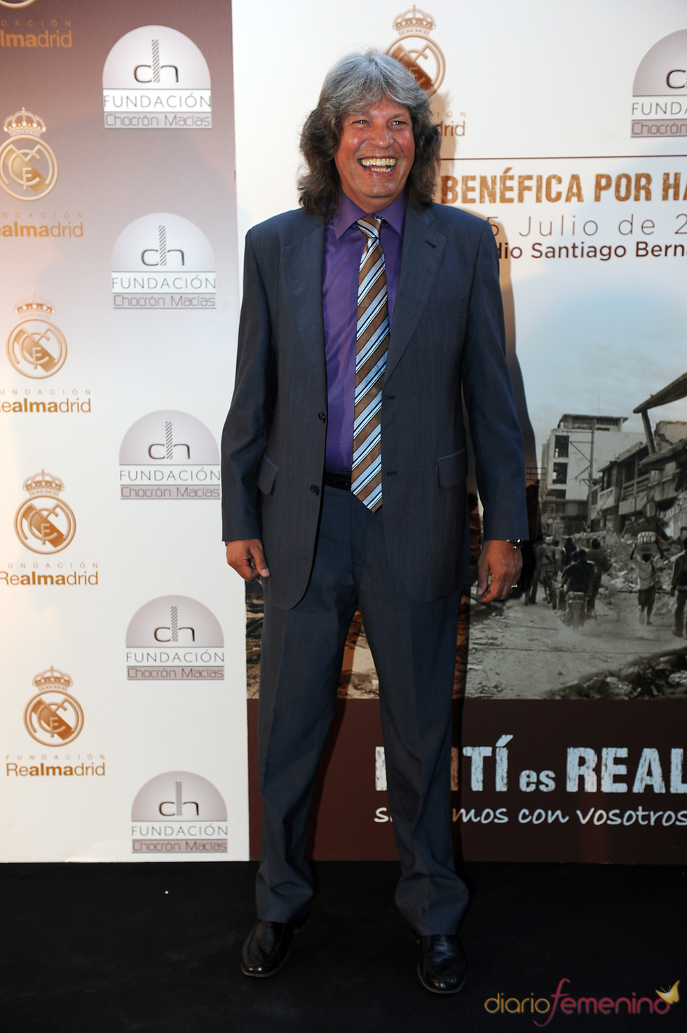 José Mercé en una cena benéfica celebrada en el Bernabéu
