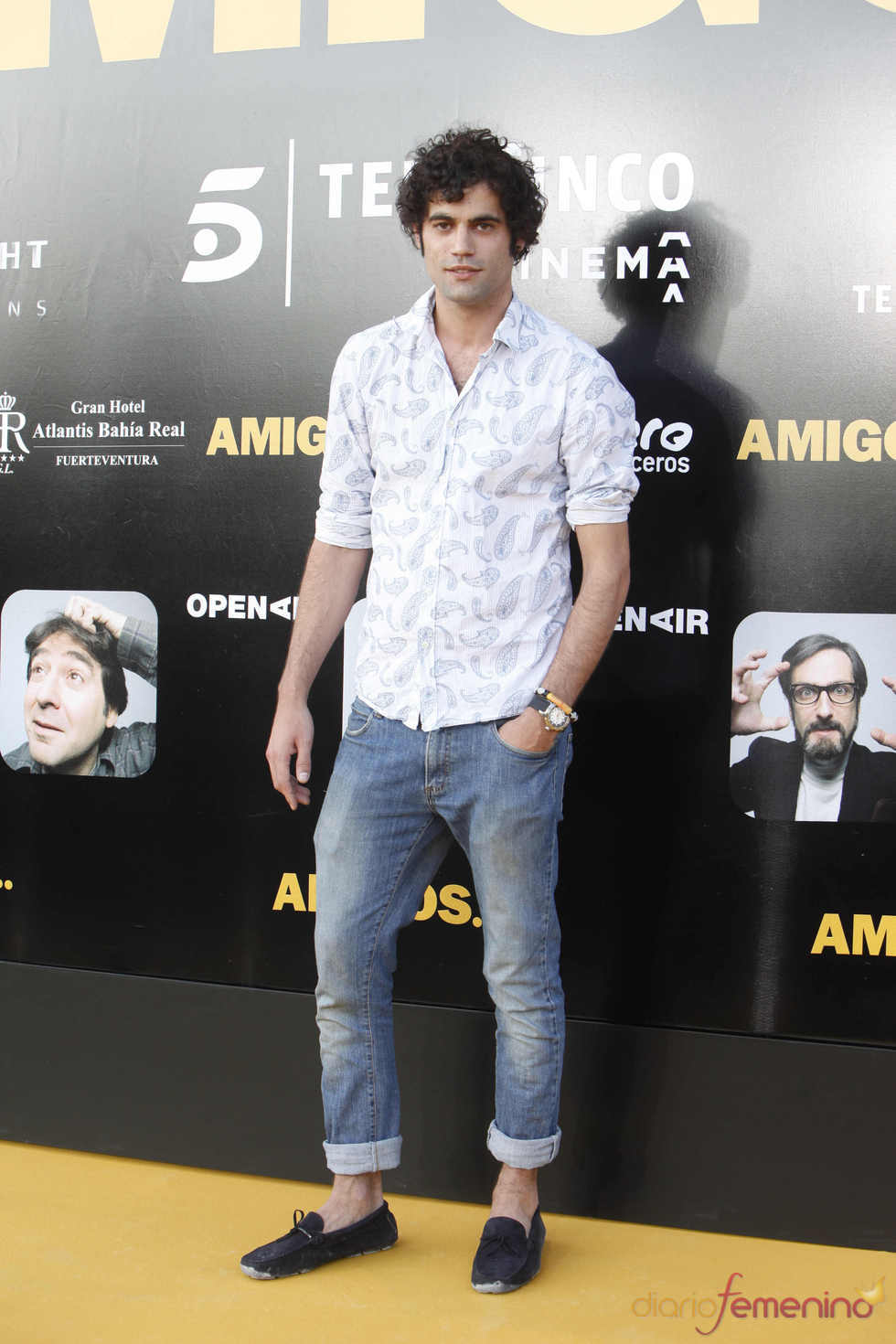 El presentador Jordi Mestre en el estreno de la película 'Amigos'