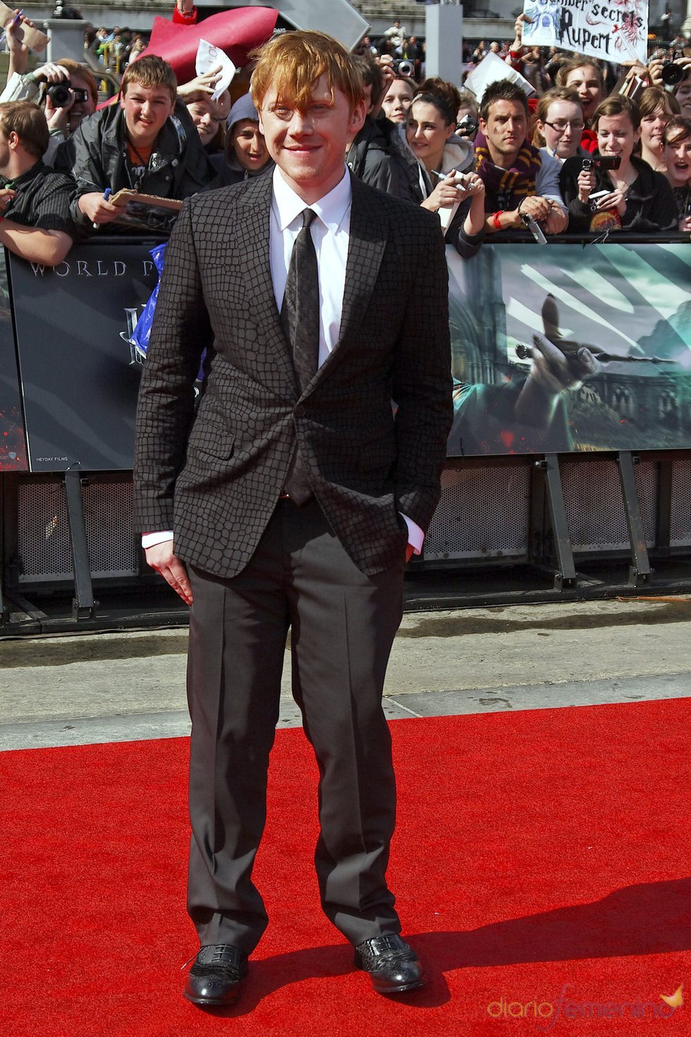 Rupert Grint llega a la premier mundial de 'Harry Potter'