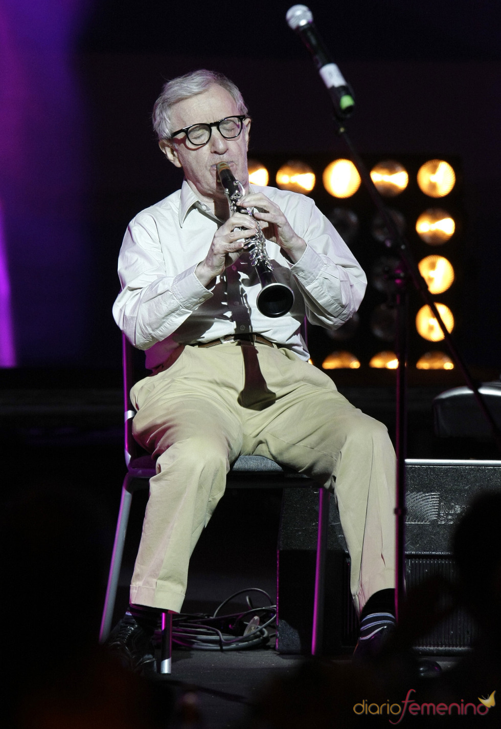 Woody Allen participa en una gala benéfica en Rusia