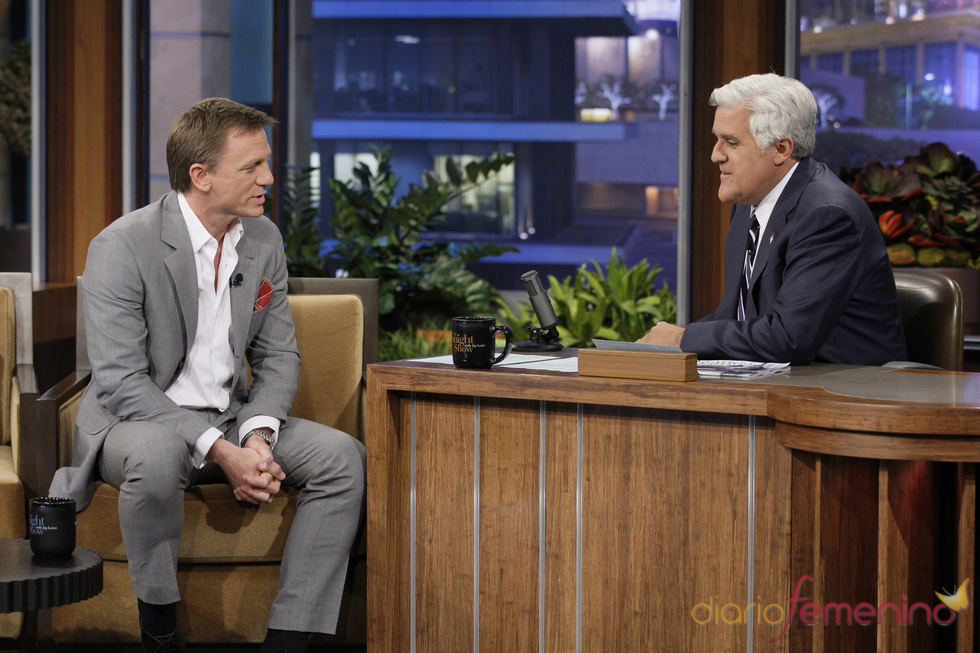 Daniel Craig visita el show de Jay Leno tras haberse casado