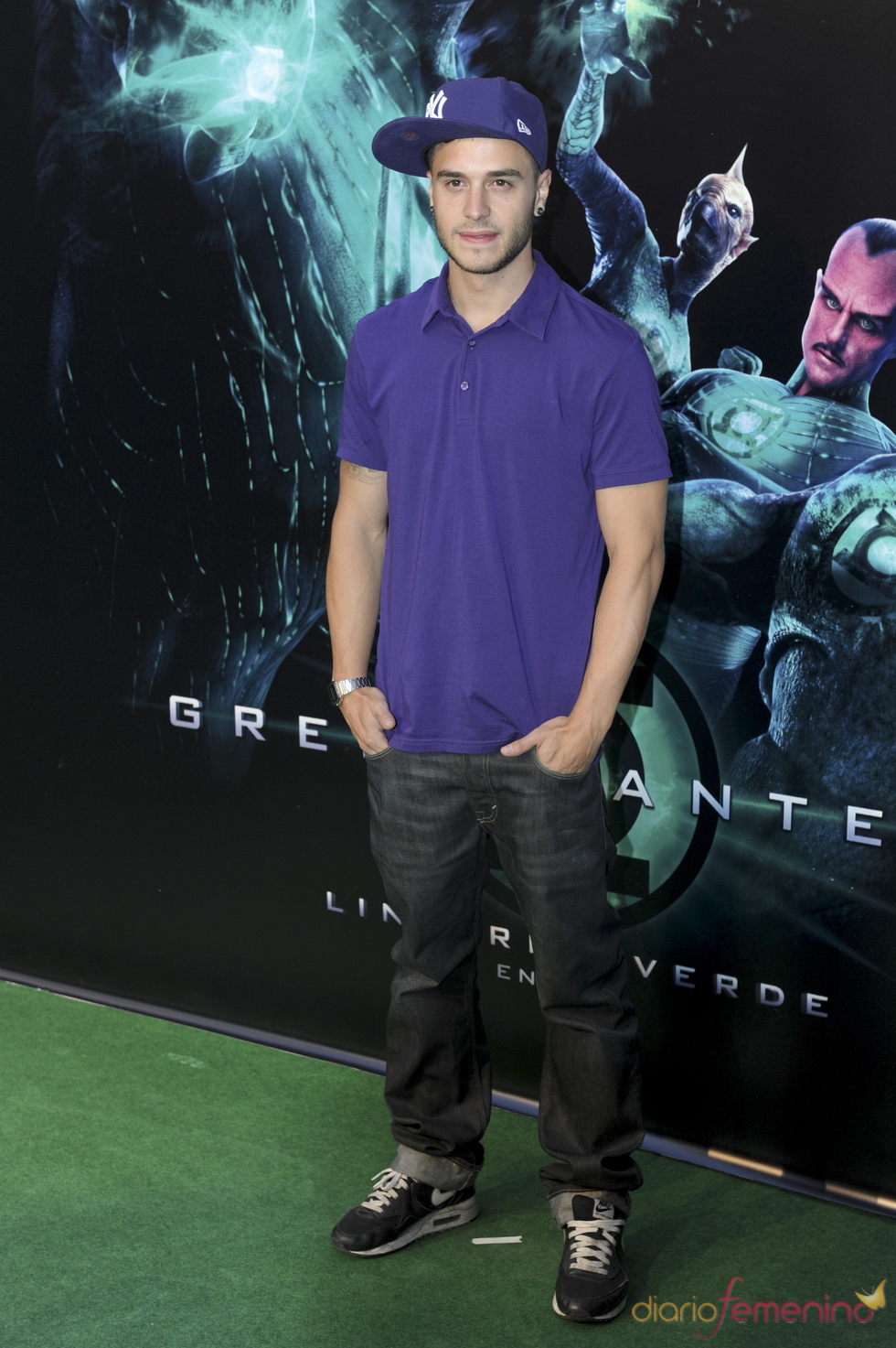 Adrián Rodríguez en el estreno de 'Linterna verde' en Madrid
