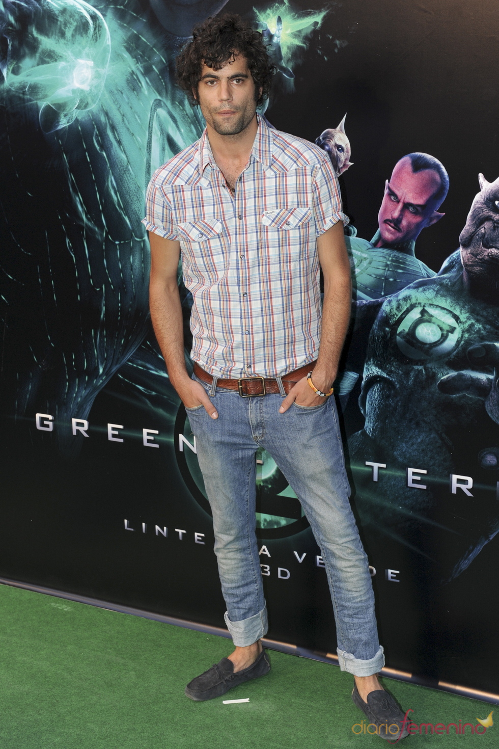 Jordi Mestre en el estreno de 'Linterna verde' en Madrid