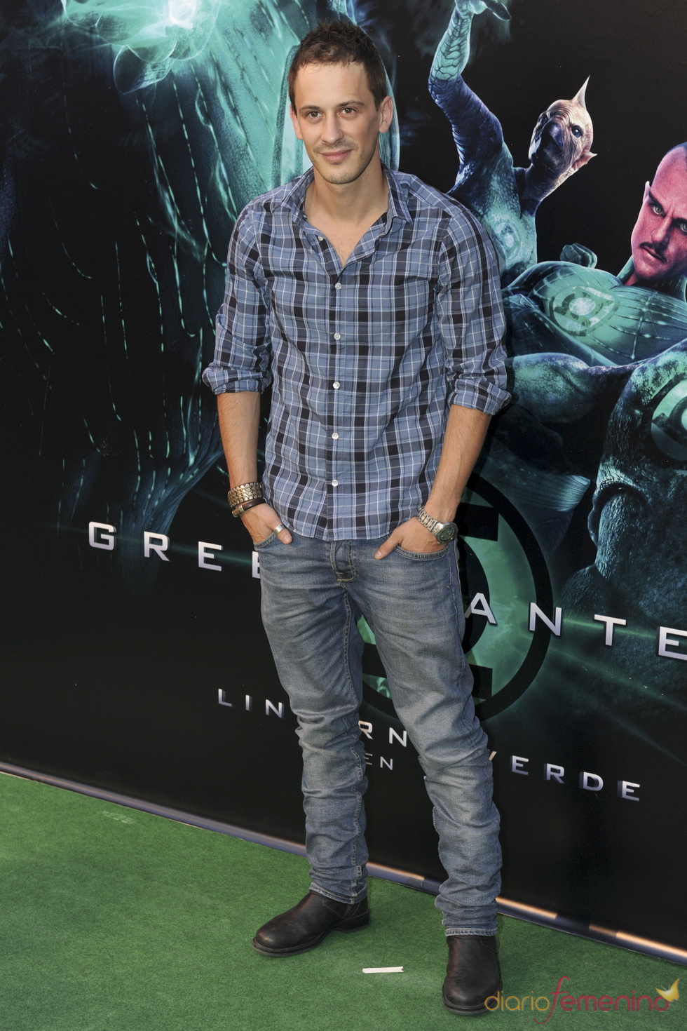 Elio González en el estreno de 'Linterna verde' en Madrid