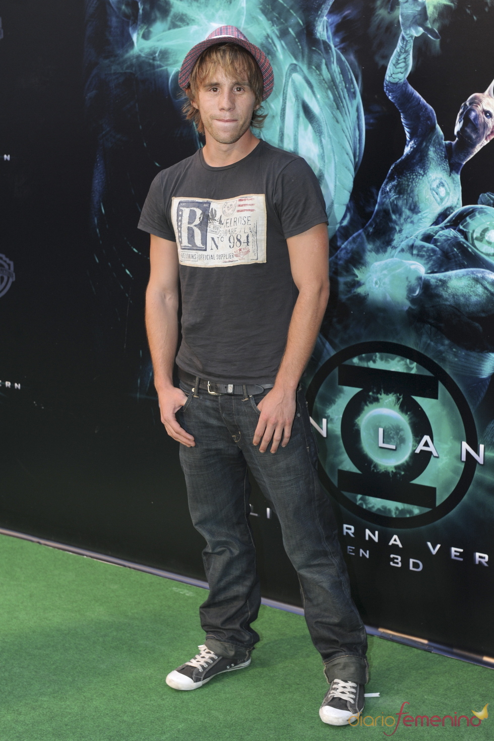 Bernabé Fernández en el estreno de 'Linterna verde' en Madrid