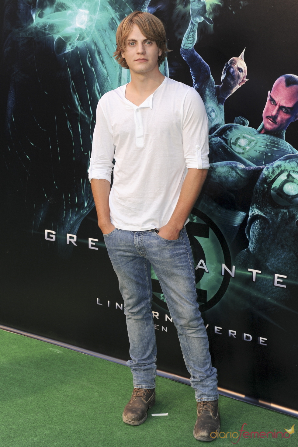 Jaime Olías en el estreno de 'Linterna verde' en Madrid
