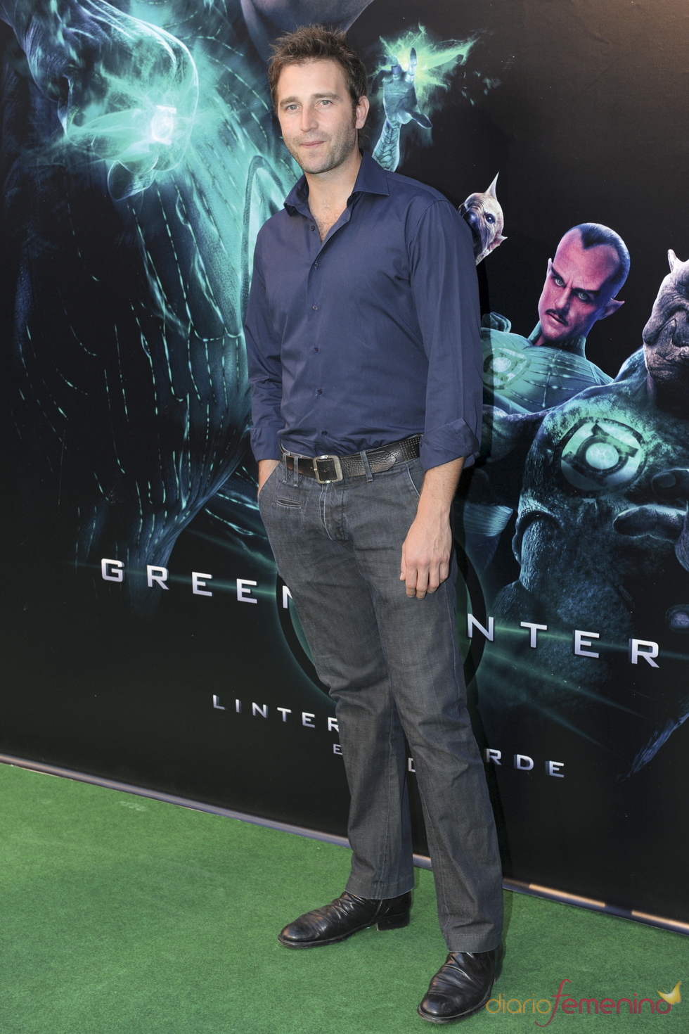 Fernando Gil en el estreno de 'Linterna verde' en Madrid