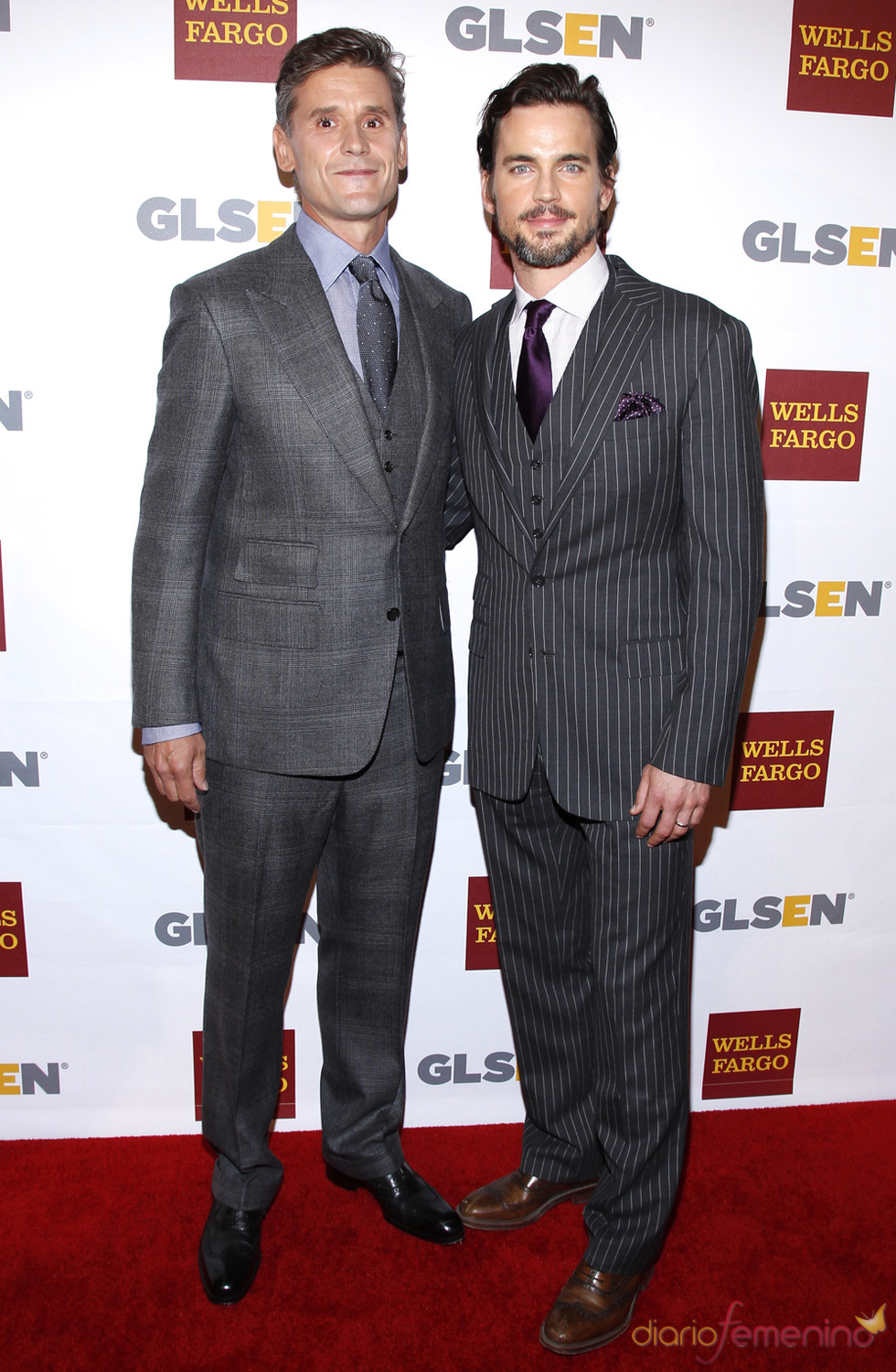 Matt Bomer junto a su pareja, Simon Halls, en los Premios del Respeto 2012
