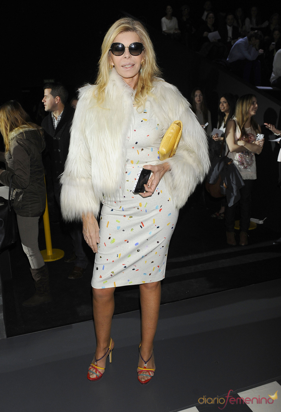 Bibiana Fernández en el desfile de David Delfín en la Cibeles Madrid Fashion Week 2013