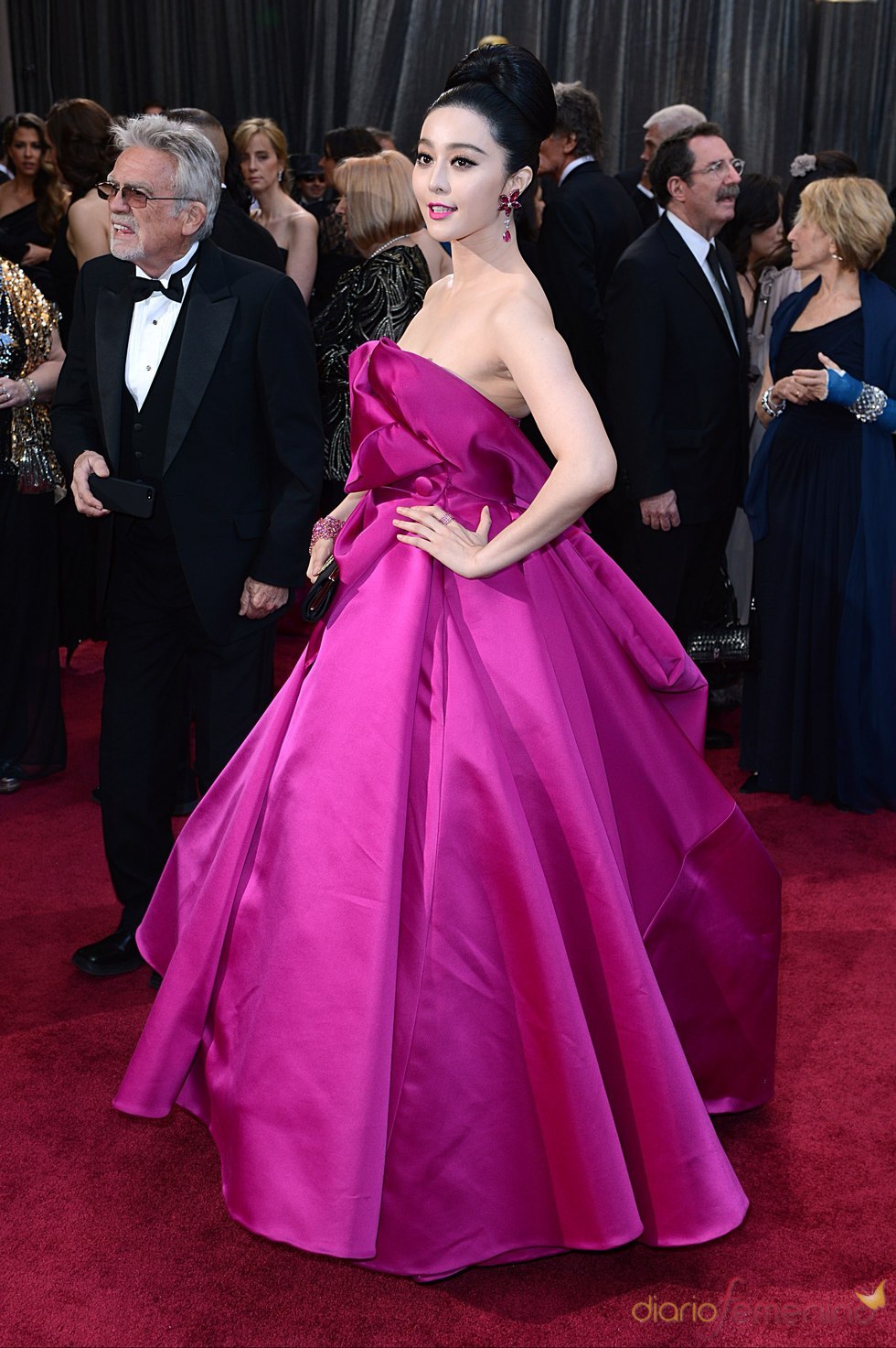 Fan Bingbing en la alfombra roja de los Oscars 2013