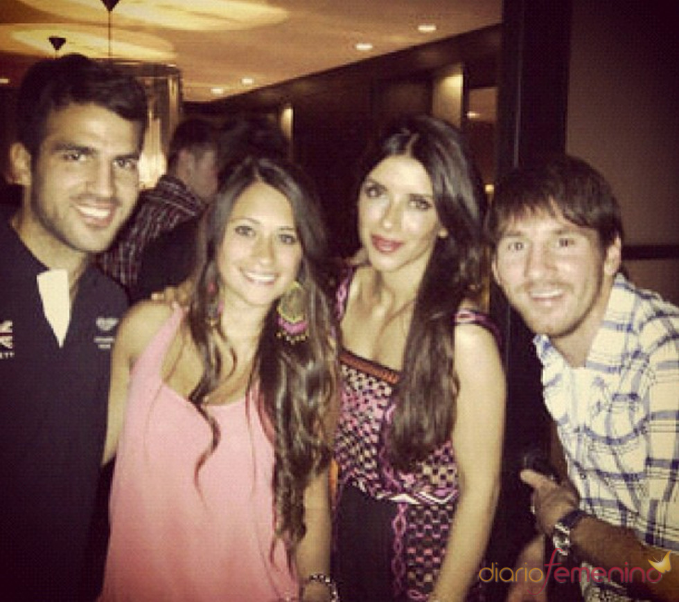 La cena de parejas en la que coincidieron Messi, Fabregas y las novias de ambos