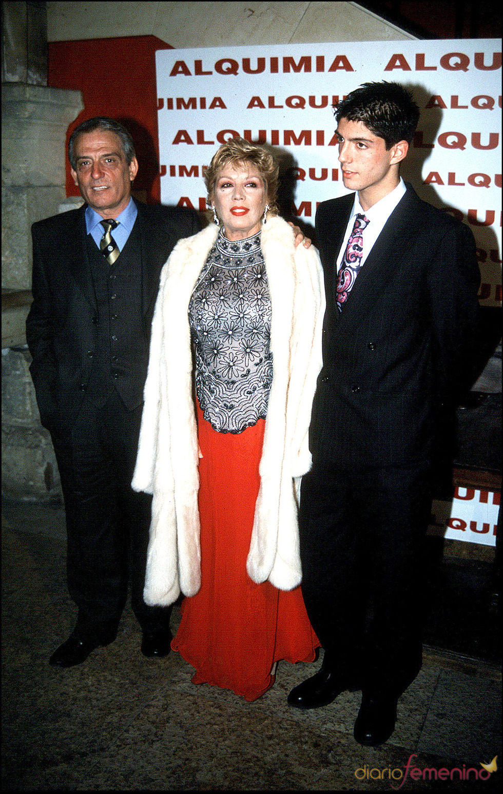 Pepe Sancho con su ex mujer Maria Jimenez y su hijo Alejandro