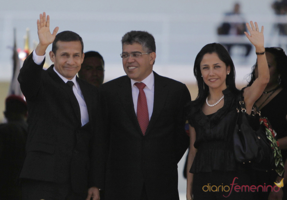 Ollanta Humala, presidente de Perú, llega al funeral de Hugo Chávez