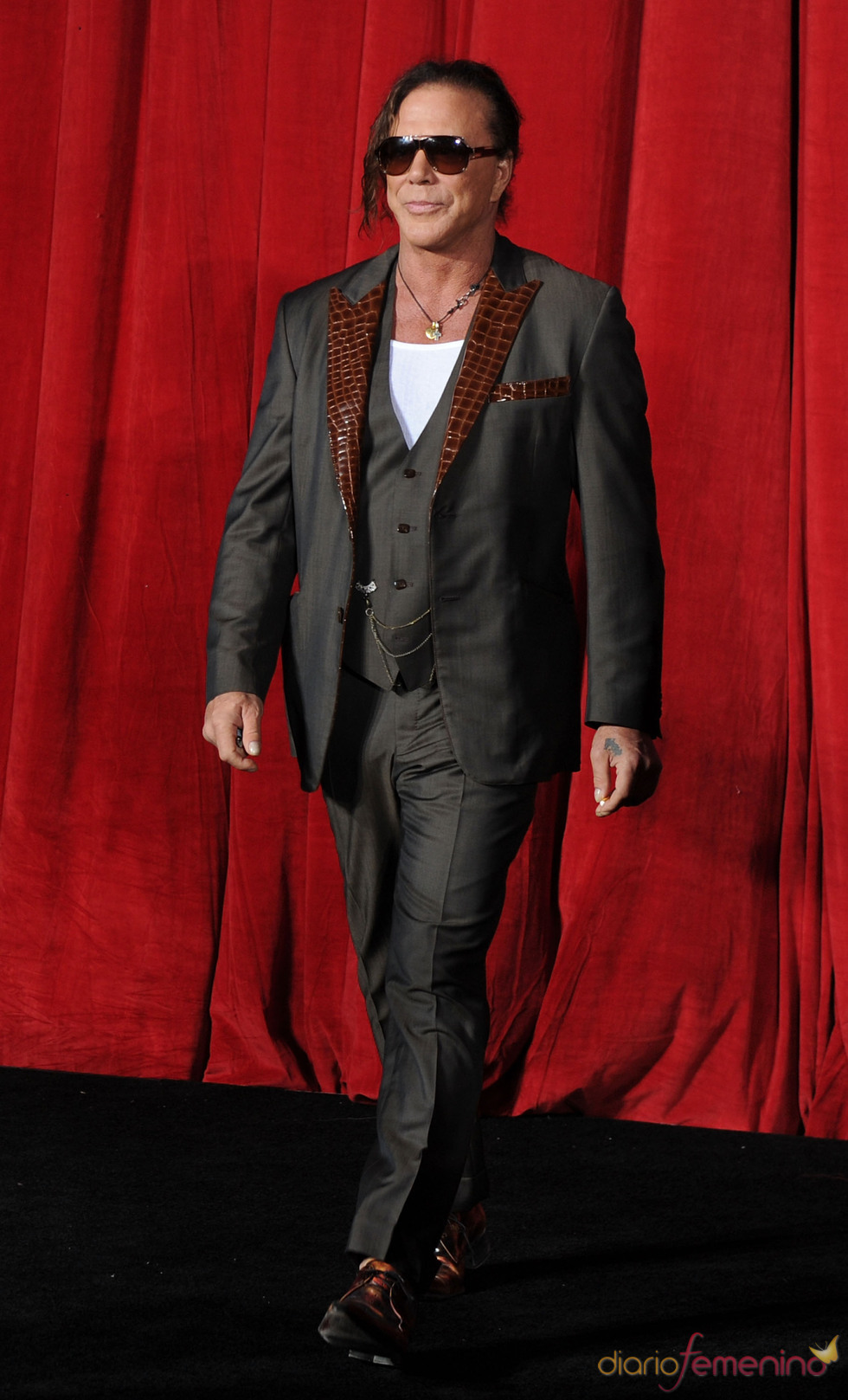 Mickey Rourke en la premiere de 'Iron Man 2'