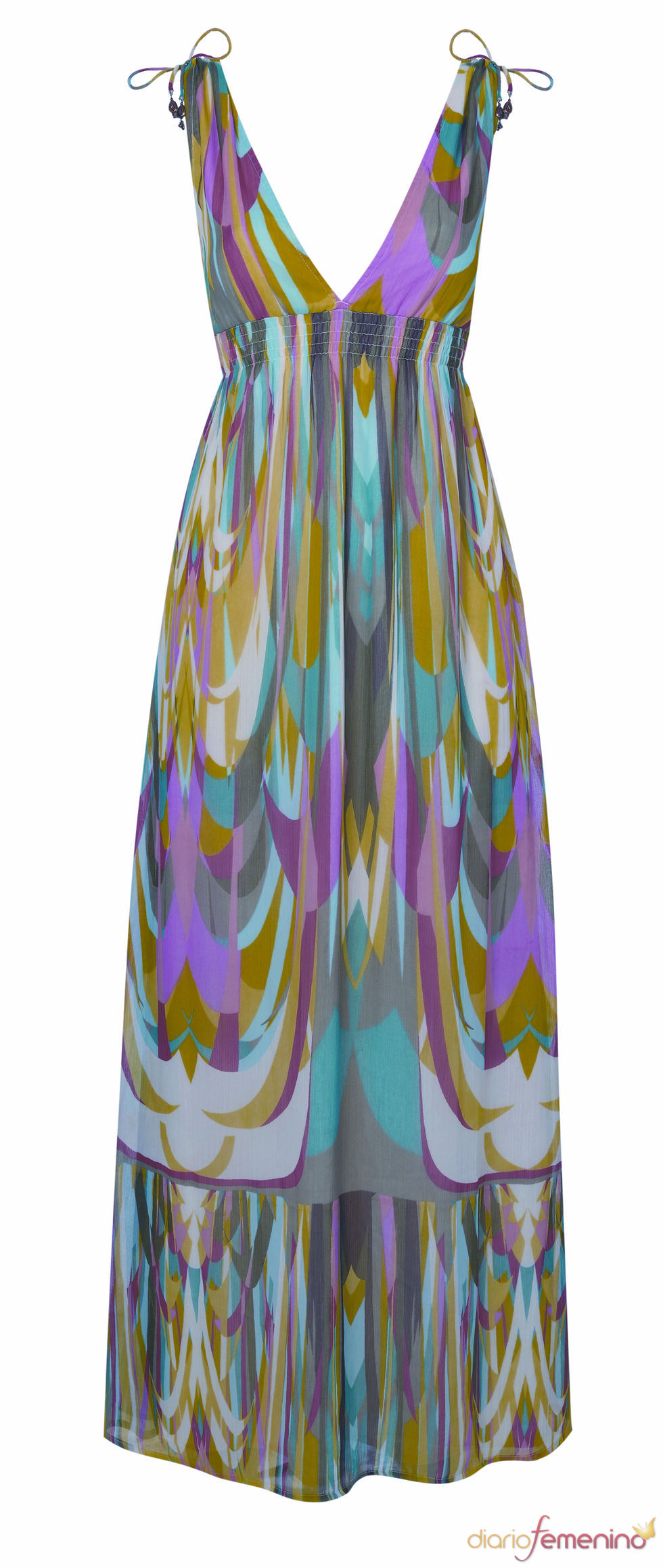 Vestido largo de tirantes de Accessorize