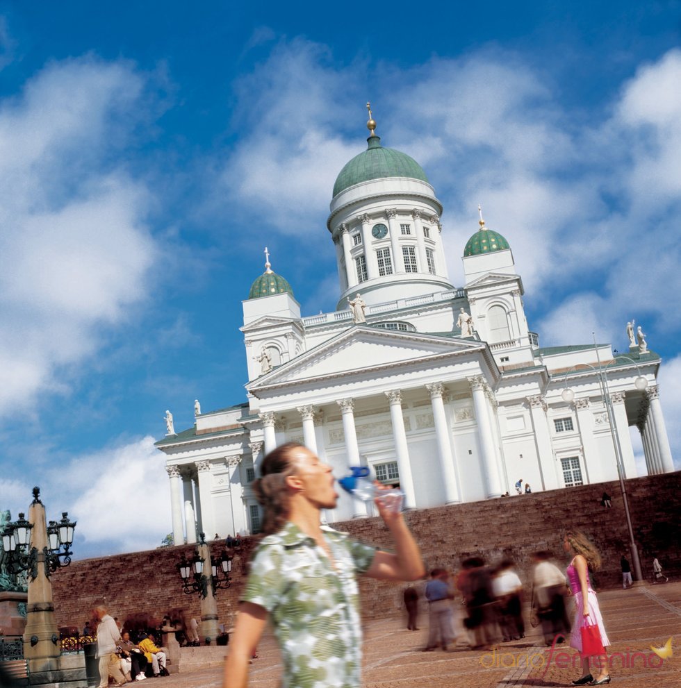 Plaza del senado y Catedral de Helsinki