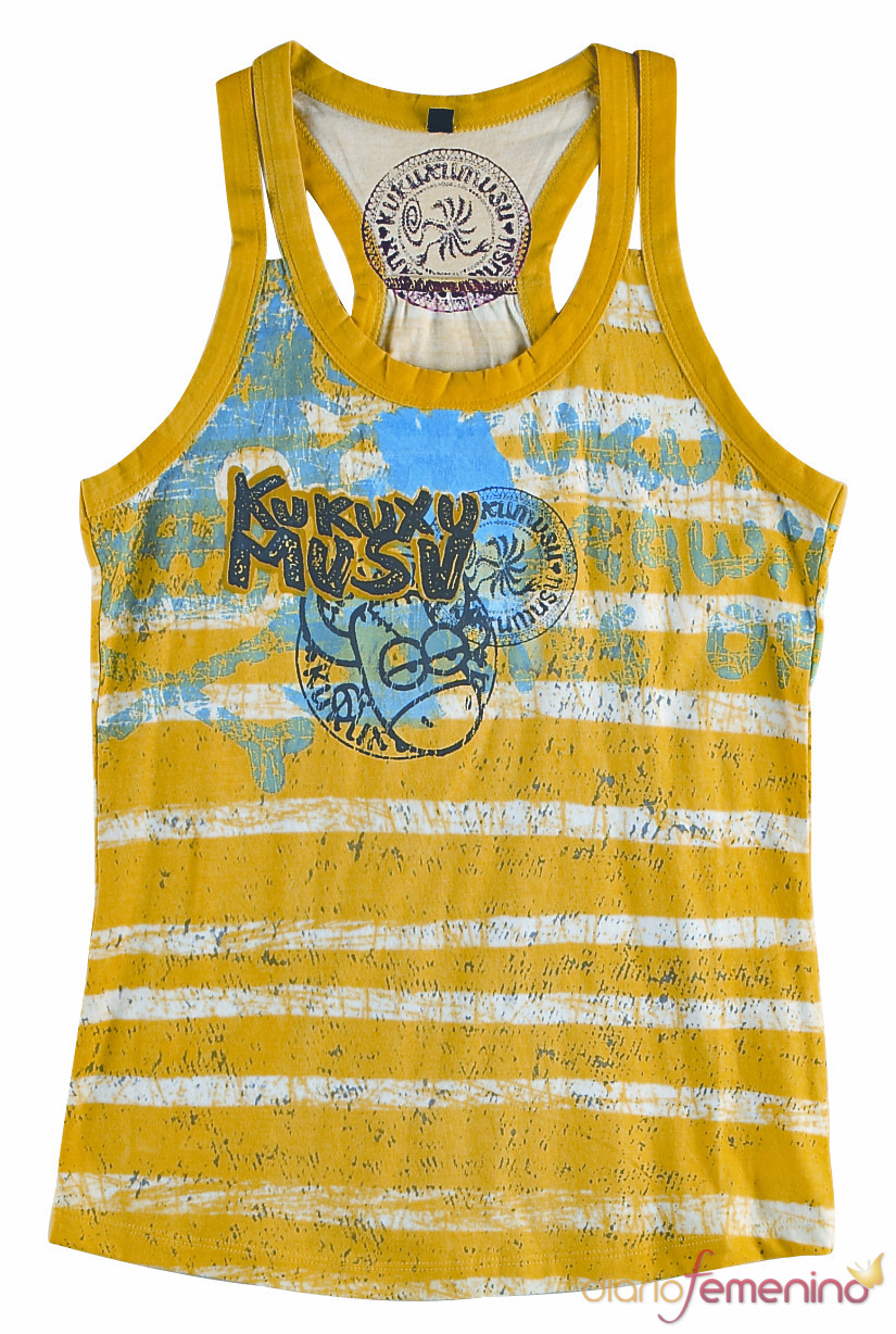 Camiseta de tirantes a rayas de Kukuxumusu