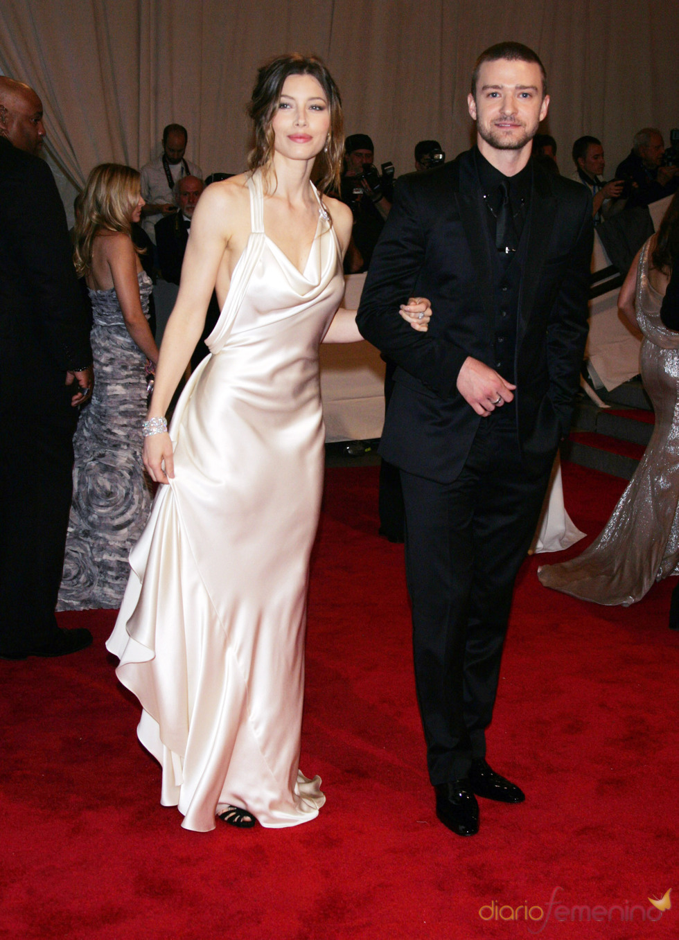 Jessica Biel y Justin Timberlake en la gala del Costume Institute