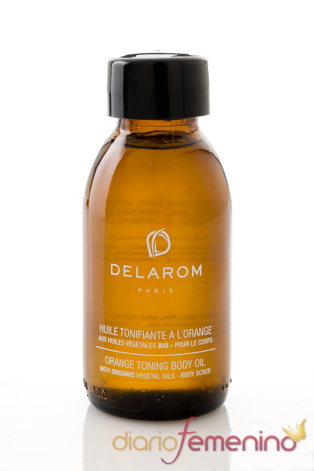Aceite tonificante a la naranja de Delarom París