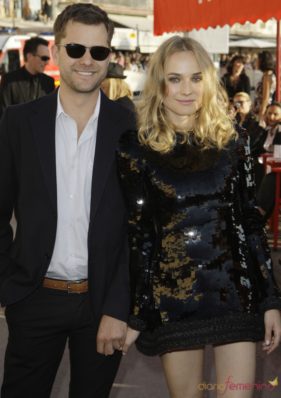 Diane Kruger y Joshua Jackson en el desfile de Chanel en St. Tropez