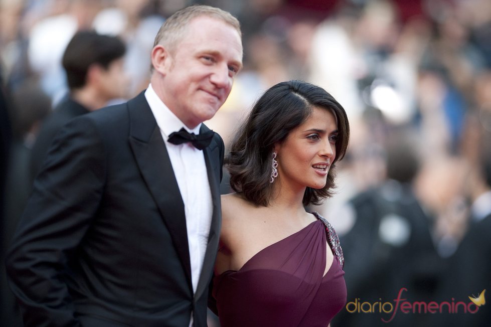Salma Hayek y Francois-Henri Pinault en Cannes