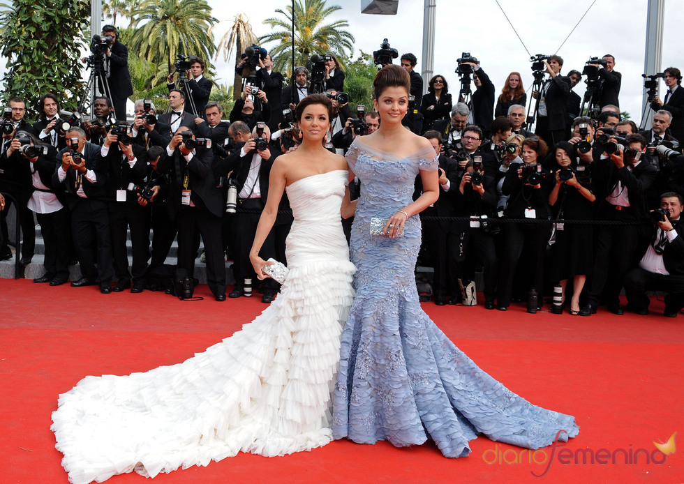 Eva Longoria y Aishwarya Rai en Cannes