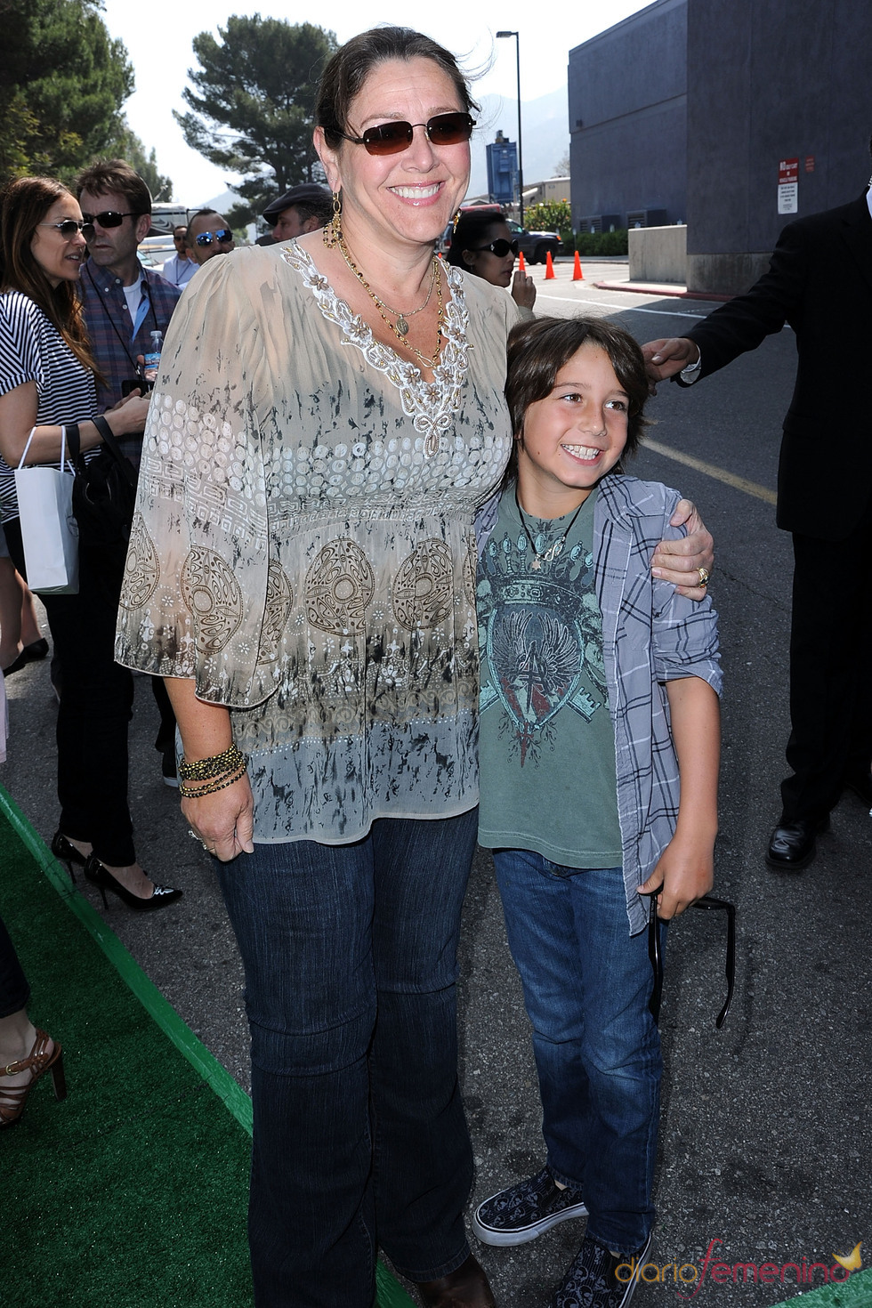 Camryn Manheim, bien acompañada en el estreno de 'Shrek Forever After'