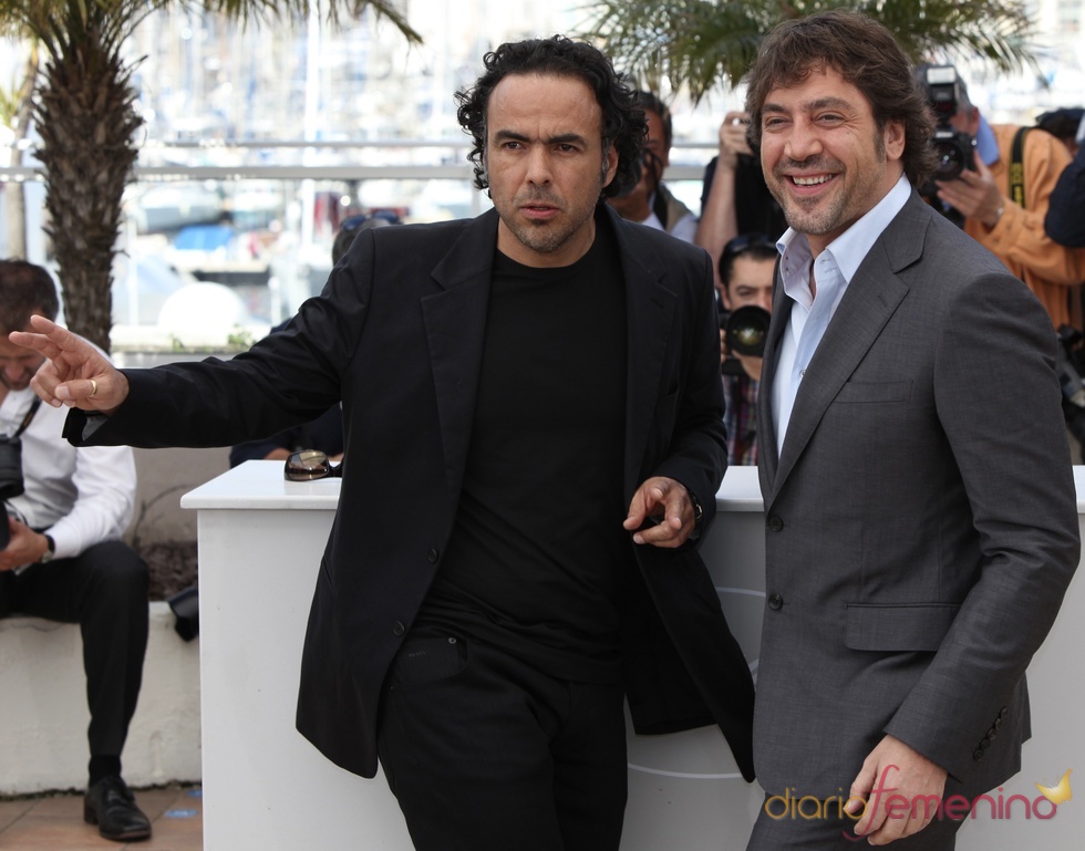 Alejandro Gonzalez Iñarritu y Javier Bardem en Cannes