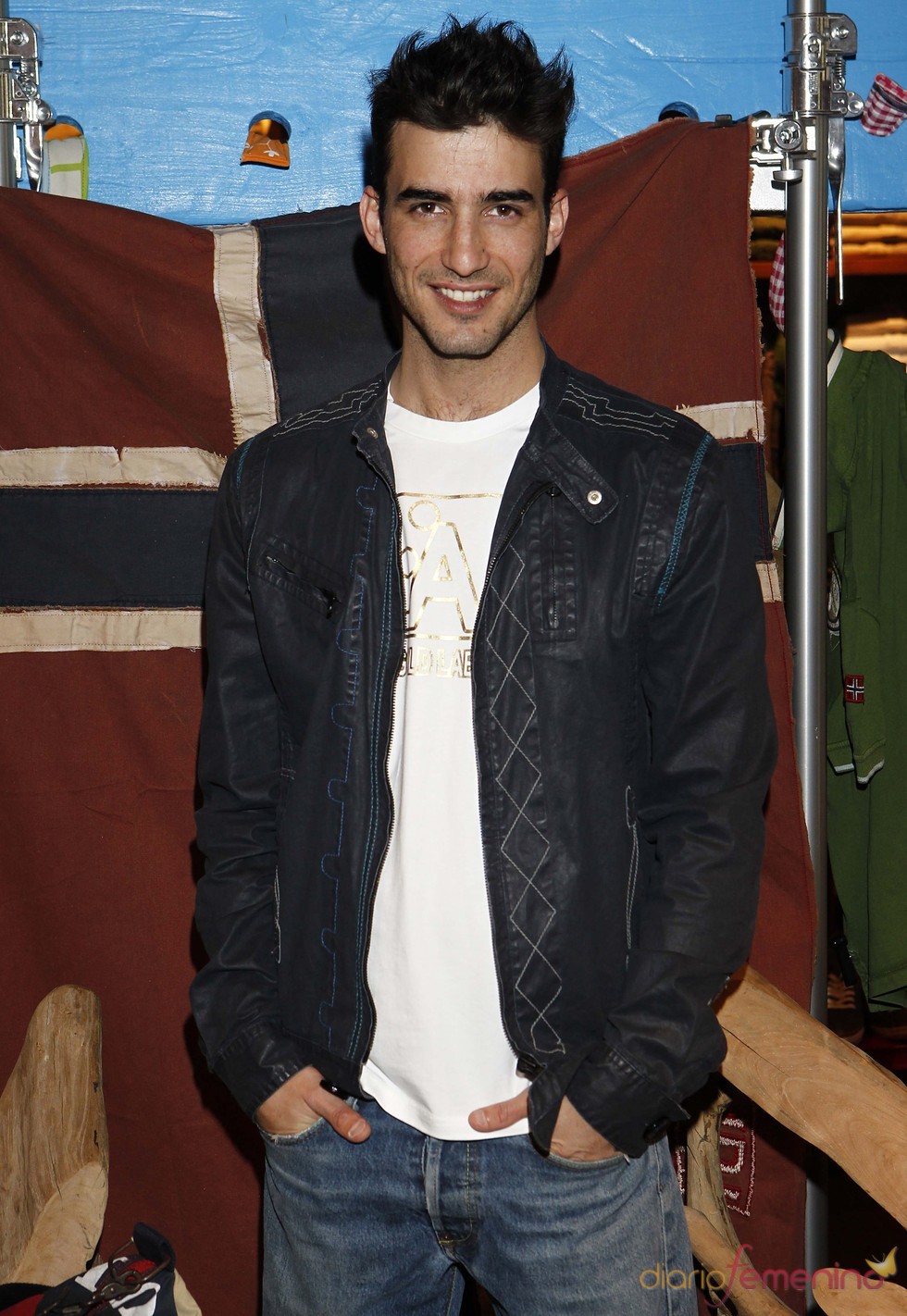 Israel Rodríguez en la presentación de Napapijri