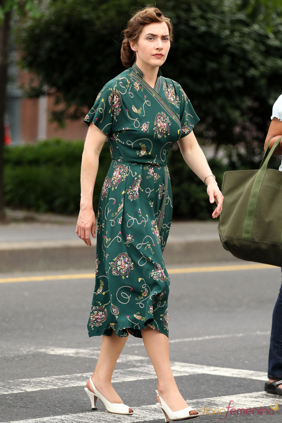 Kate Winslet en el rodaje de 'Mildred Pierce'