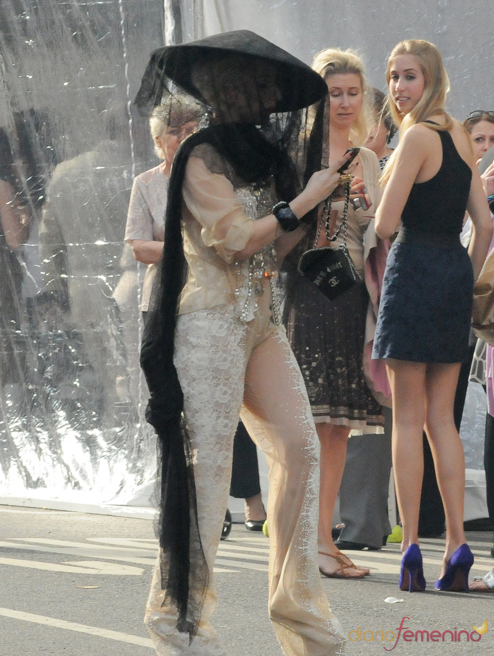 Lady Gaga en la graduación de su hermana