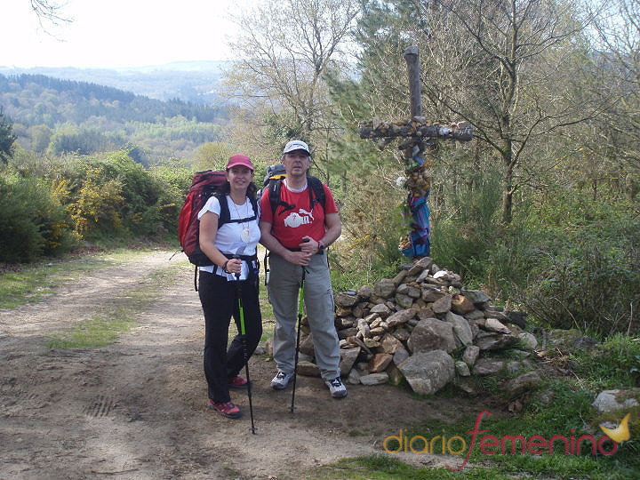 Rosa de la Guía y Tomás Mazuecos en el Camino de Santiago