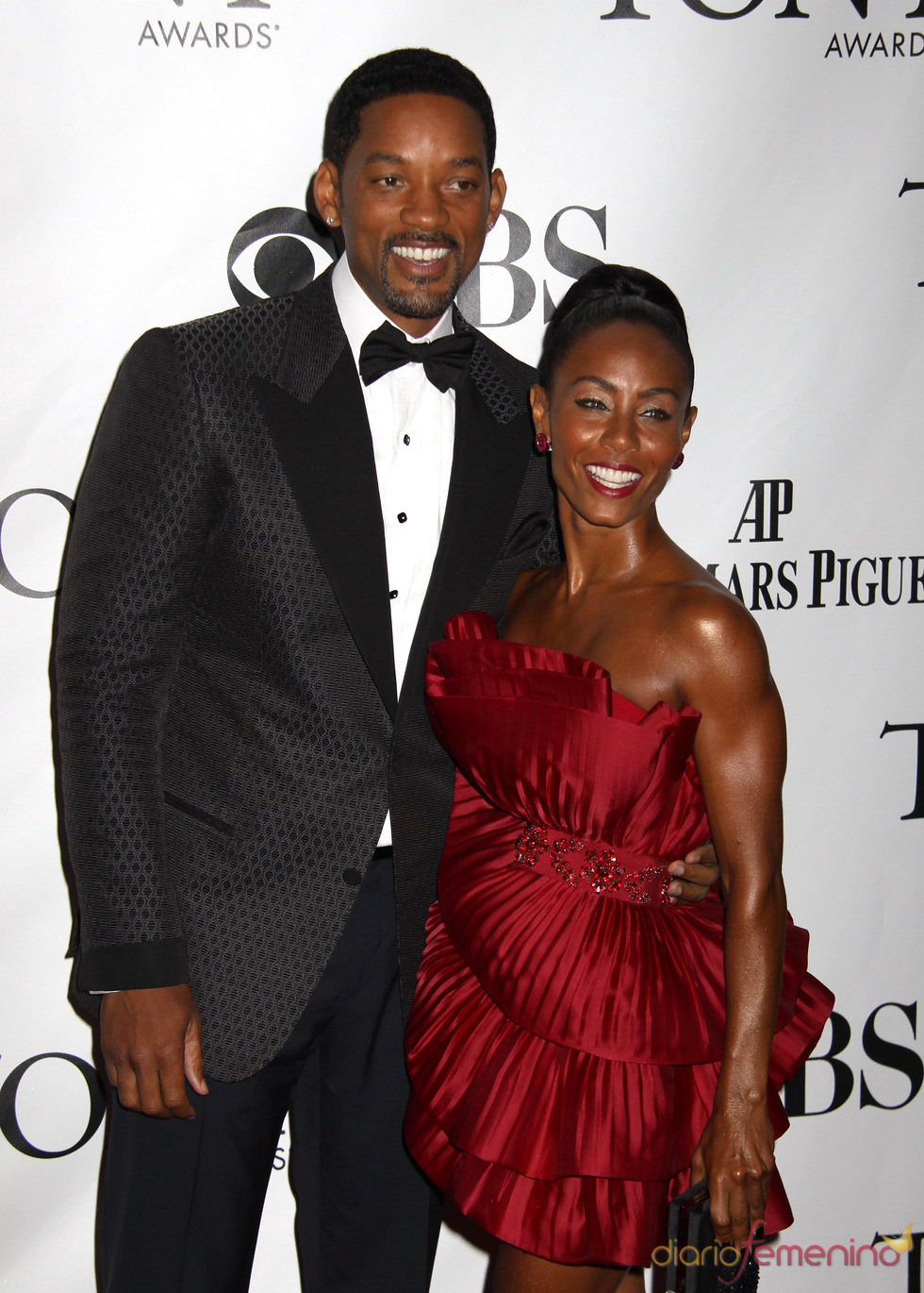 Will Smith y Jada Pinkett Smith en los premios Tony 2010