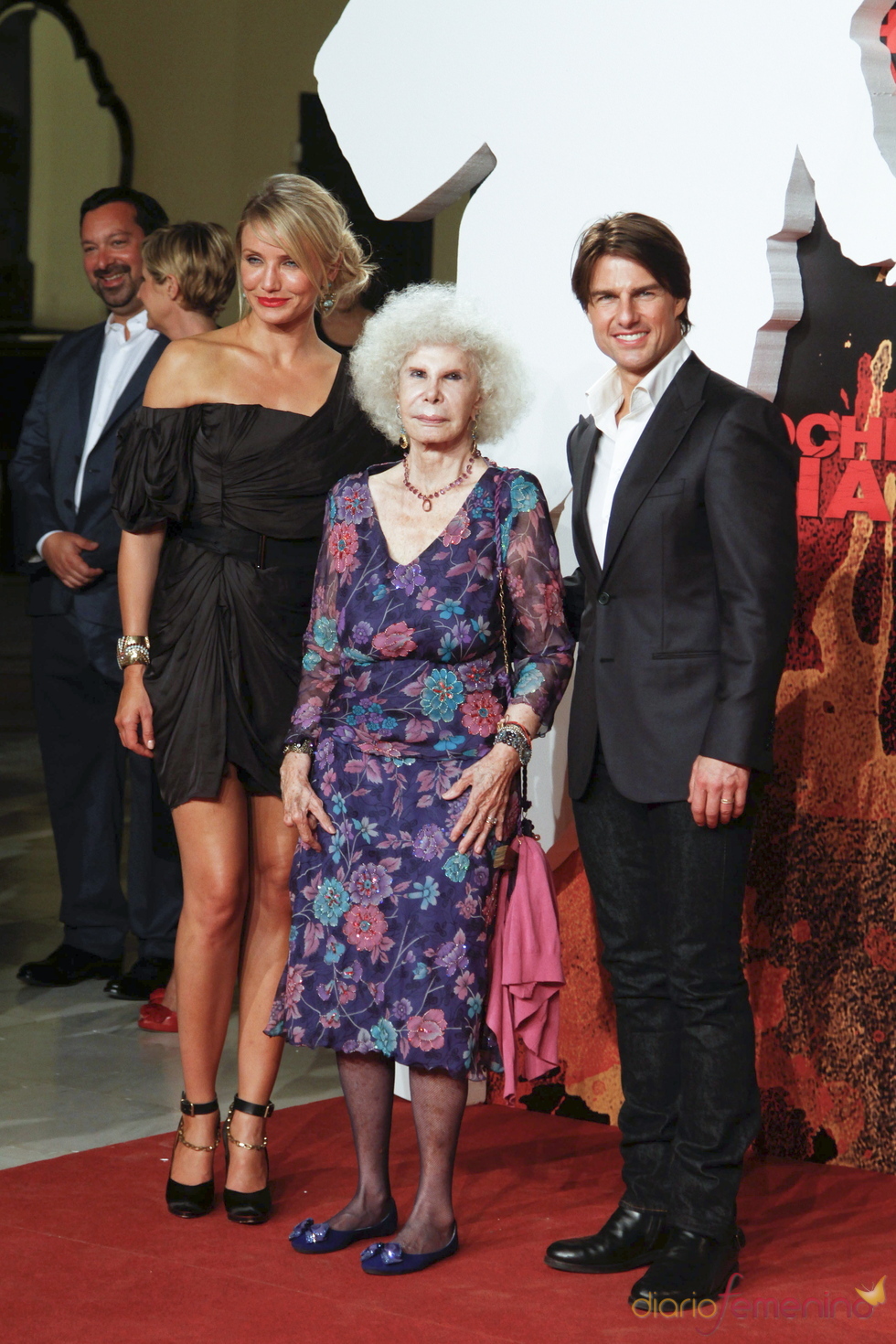 Tom Cruise, Cameron Diaz y la duquesa de Alba en el estreno de 'Noche y Día'