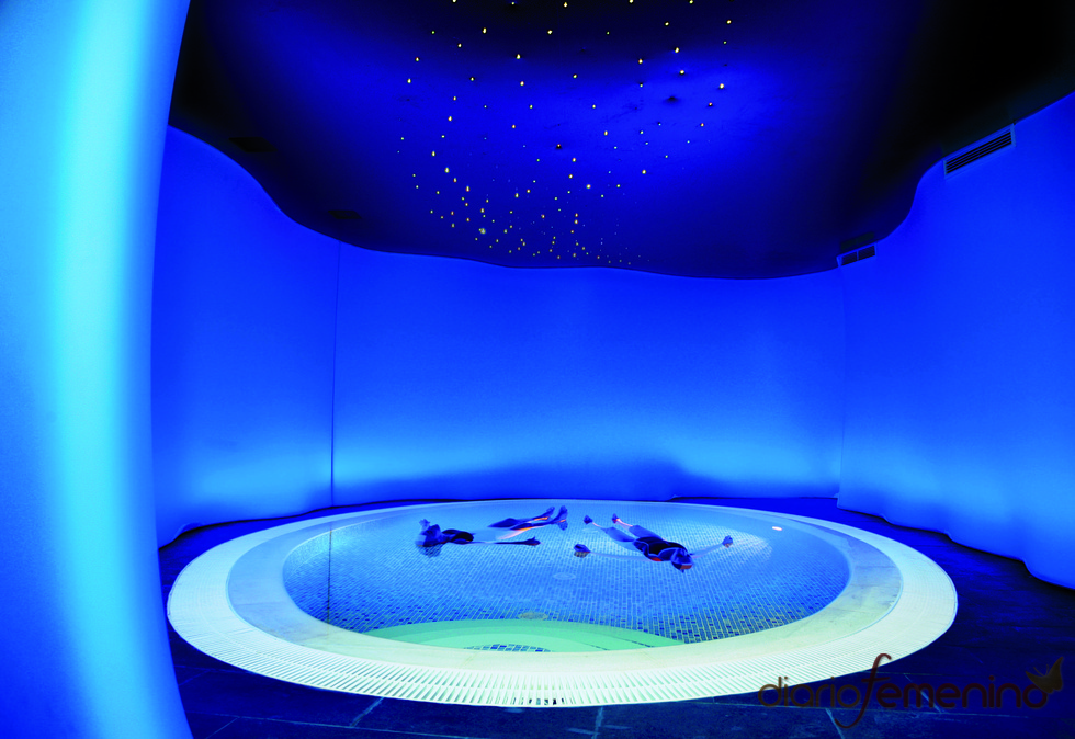 Piscina de flotación en el balneario de Puente Viesgo