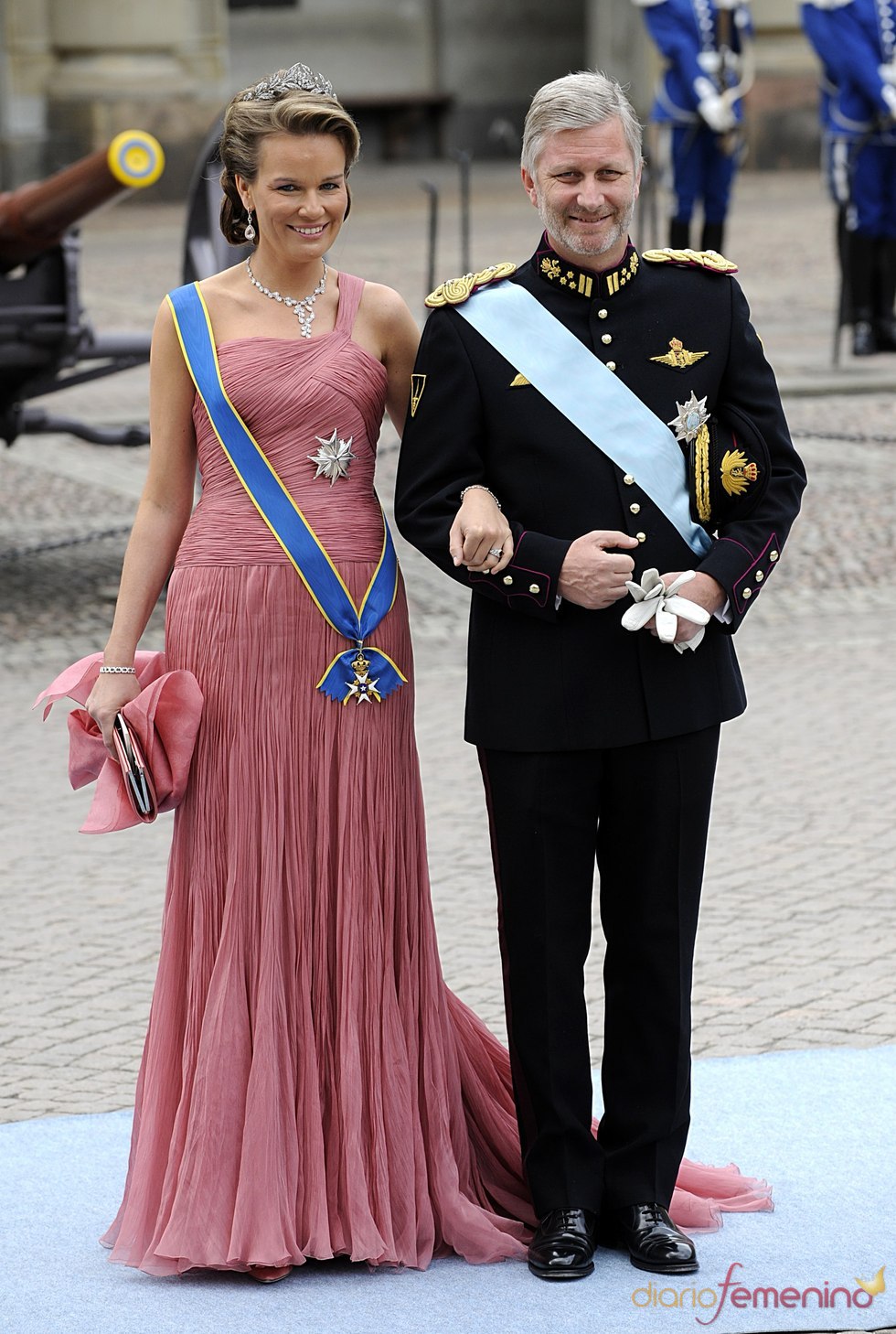 Felipe y Matilde de Bélgica en la boda de Victoria de Suecia