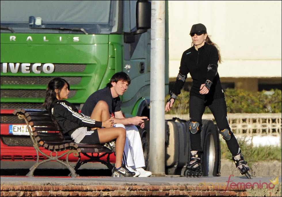Messi y Antonella Rocuzzo