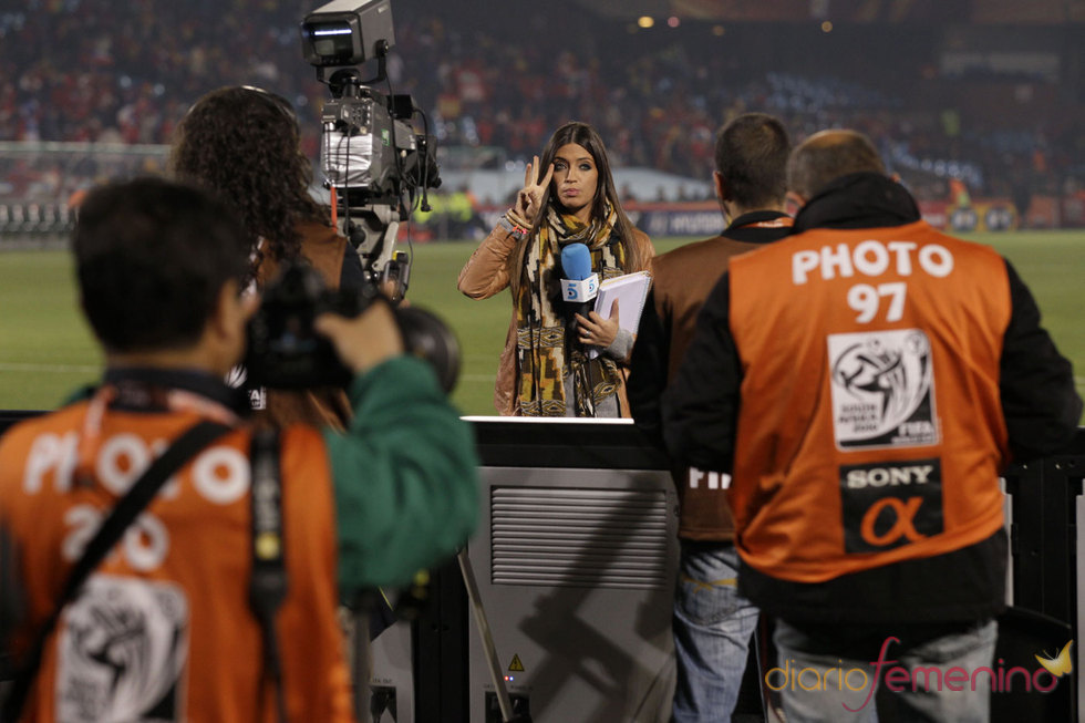 Sara Carbonero e Iker Casillas en el España Chile