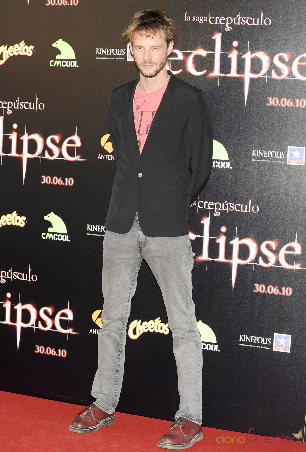 Eloy Azorín en el estreno de 'Eclipse'