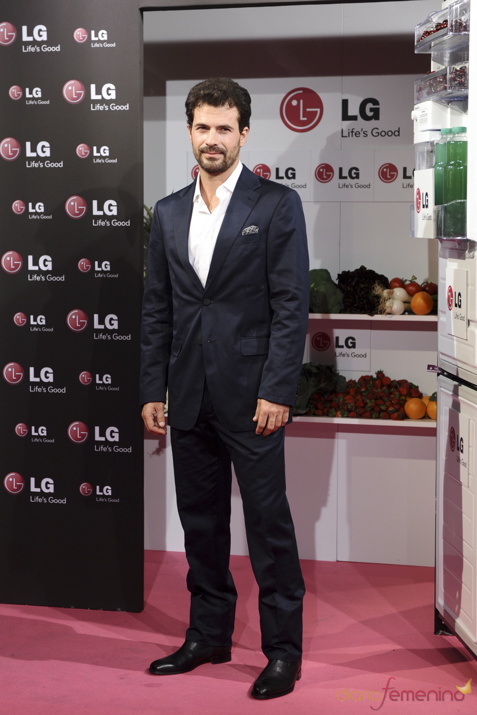 Rodolfo Sancho en la presentación del nuevo frigorífico de LG
