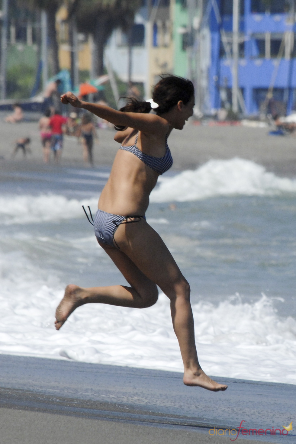 Inés Sastre se divierte en Cádiz