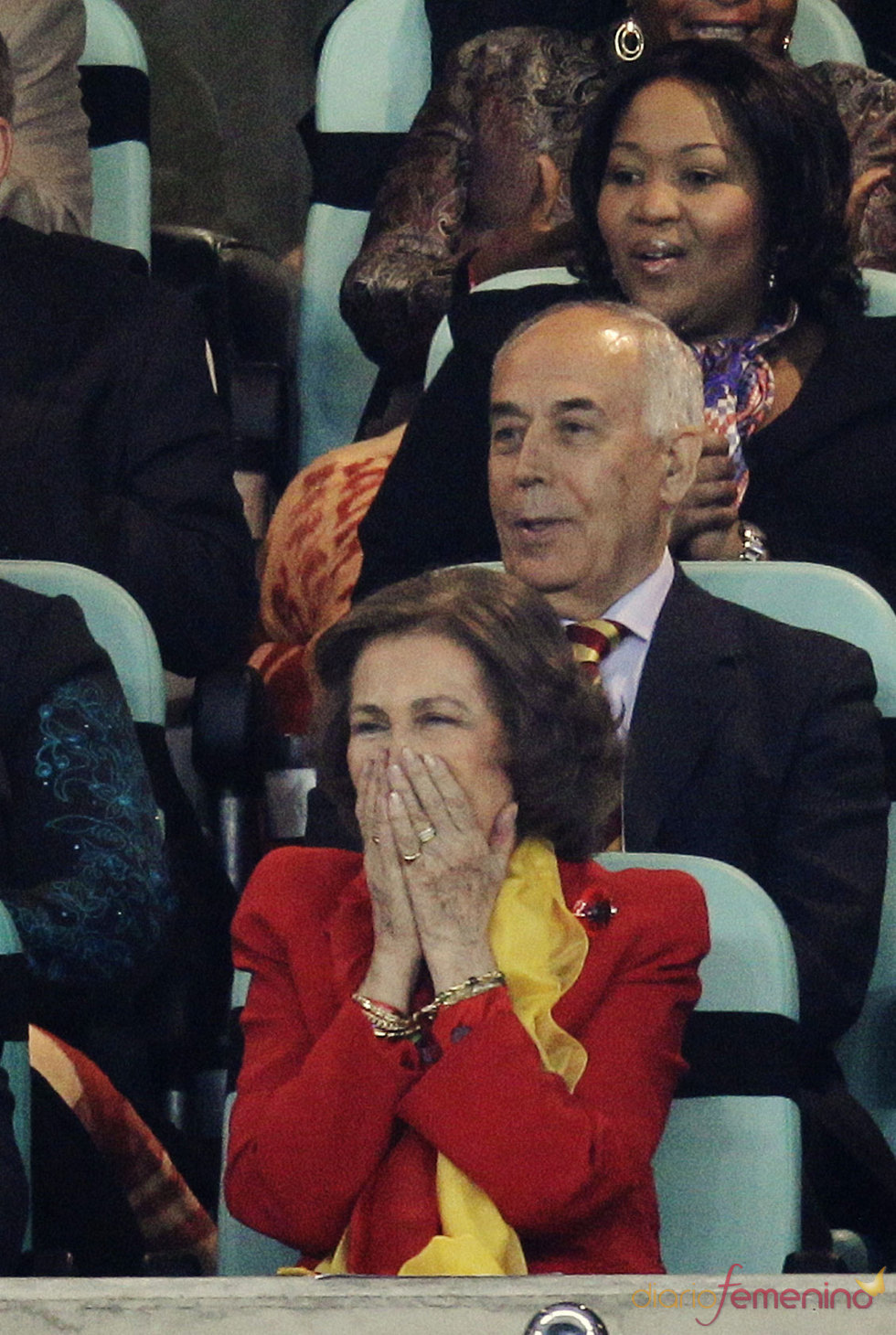 La emoción de la Reina Sofía en la victoria de España contra Alemania